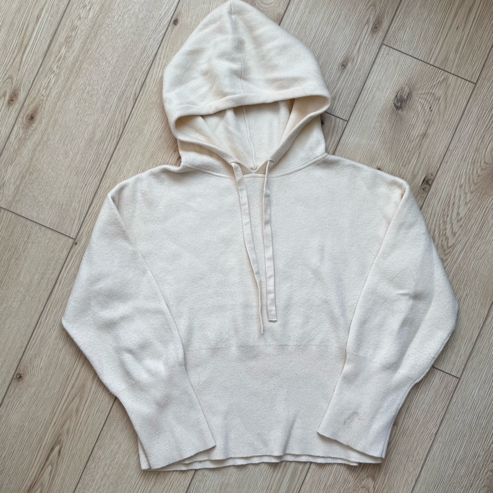 a new day | cream hooded sweater